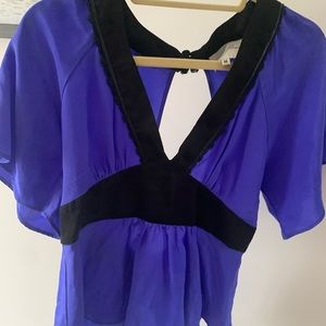 Chelsea flower sz medium silk blouse